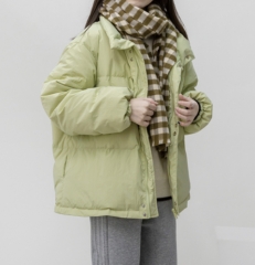 立领羽绒服女